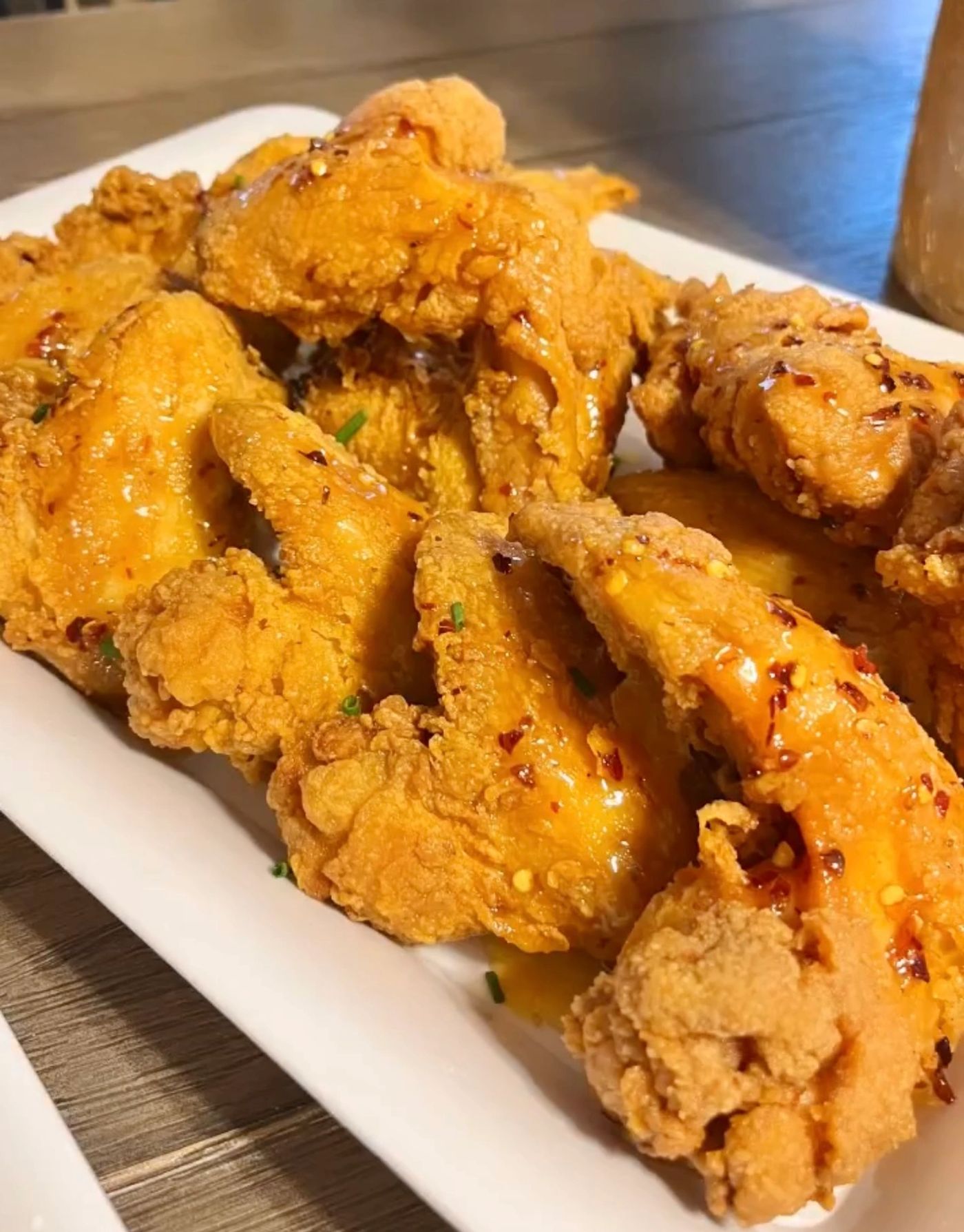 Chef Selena’s honey glazed fried chicken wings